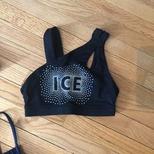 ICE Allstars one shoulder sports bra